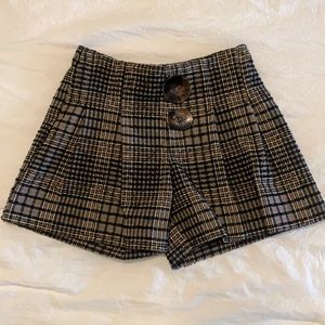 Zara Plaid Shorts